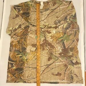 Realtree Camouflage Men's Short Sleeve crew Shirt XL 100% Cotton